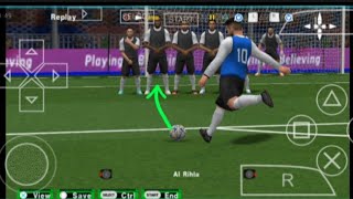 How to Score Freekick Goal in PES 2024 PPSSPP easily 🔥|PSP|underwall FREEKICK Tutorial#psp#tips