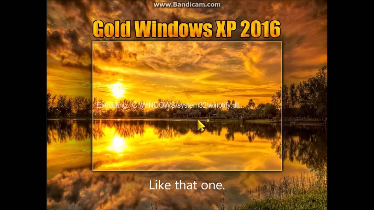 Gold Windows XP 2016 YouTube