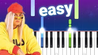 Tones And I - Dance Monkey (100% EASY PIANO TUTORIAL) chords