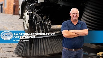 Gutter Brooms of the Schwarze A4 Storm Regenerative Air Sweeper