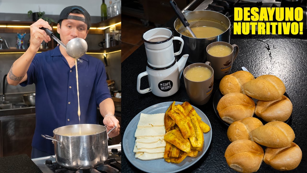 Desayuno NUTRITIVO para 3 personas con SOLO 10 soles! receta faciles | Abelca