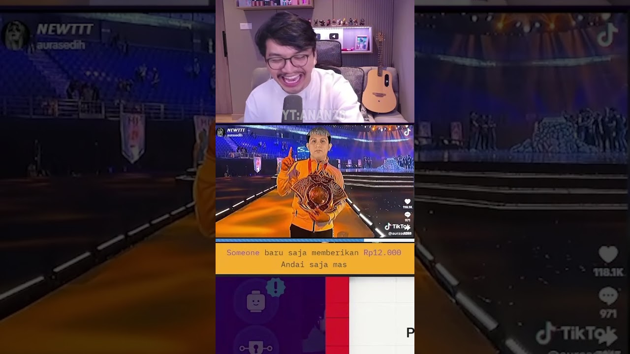 reaksi mas ade rrq juara m1 🤣