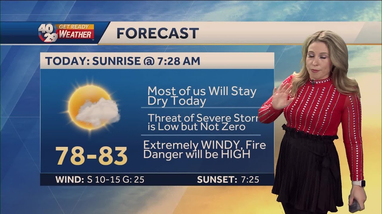 Extremely strong winds will lead to high fire danger today - YouTube