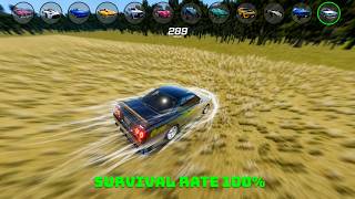 Which Car Can Survive Instant Acceleration Of Extreme1000 KM/H | Beamng.drive screenshot 5