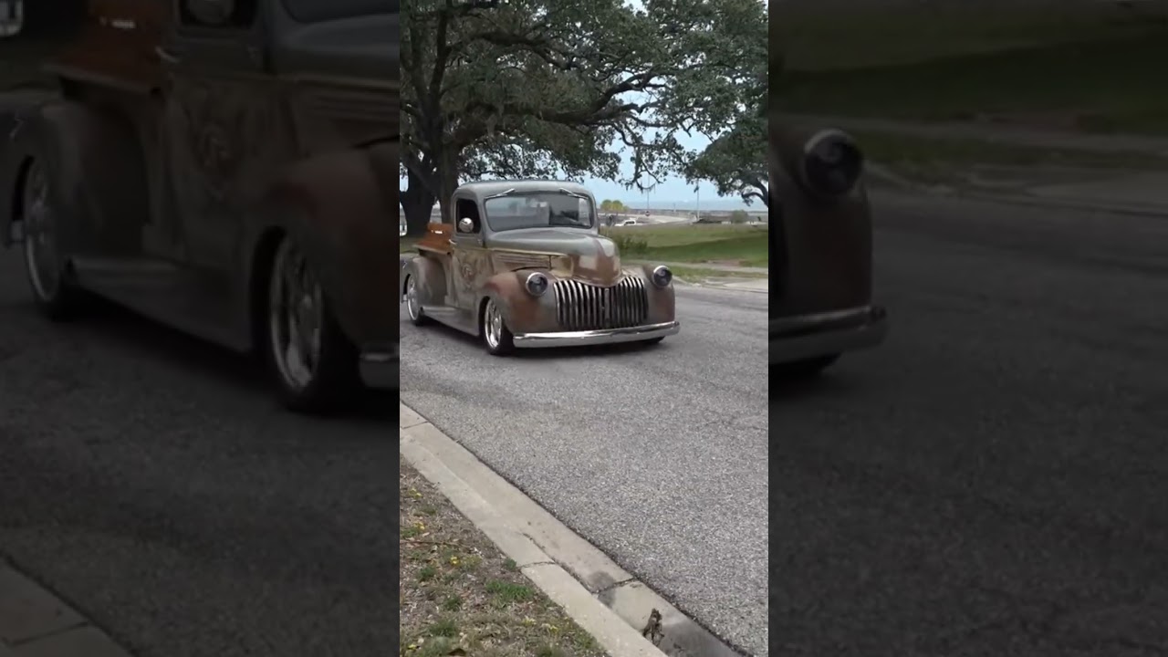 Cruisin' The Coast In A Custom 1946 Chevy Pickup Street Truck