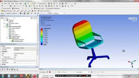 #Chair analysis using ANSYS