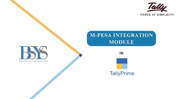 Tally M-Pesa Integration Module | #TallyPrime #Customization #AddOn #Kenya