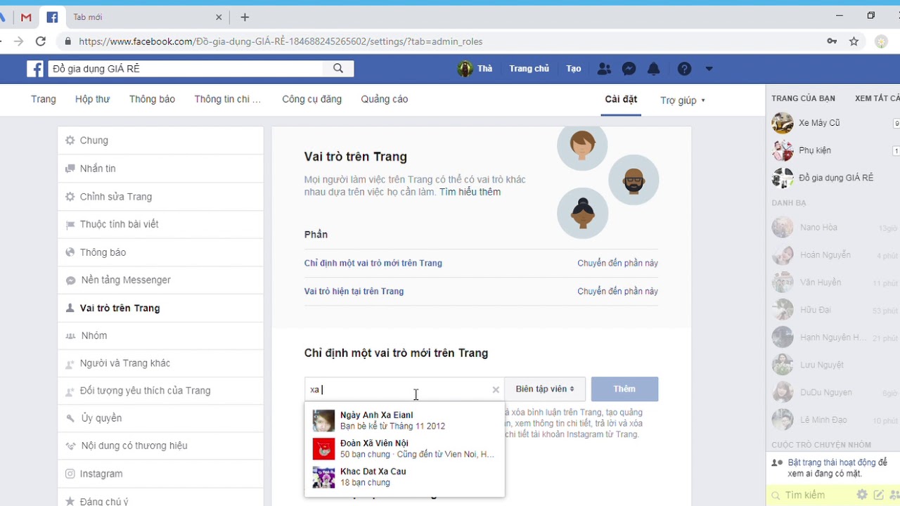 Cách thêm quản trị viên trên fanpage facebook - YouTube