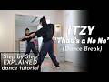Step By Step ITZY THAT S A NO NO Dance Break Dancetutorial TUNNEL VISION In SEOUL