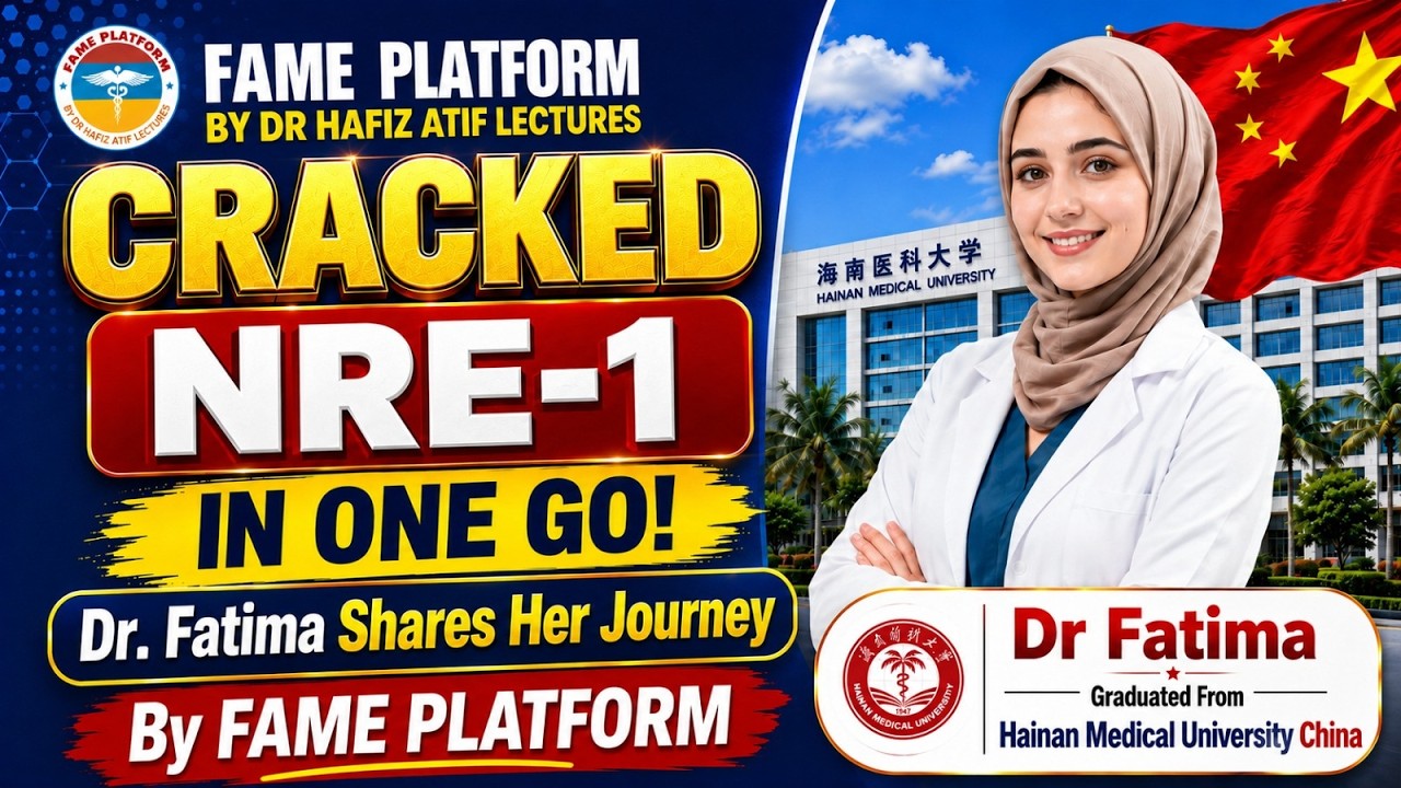 🏆 NRE-1 SUCCESS STORY | CLEARED IN 1ST ATTEMPT | Dr. Fatima | FAME STUDENT ✨
