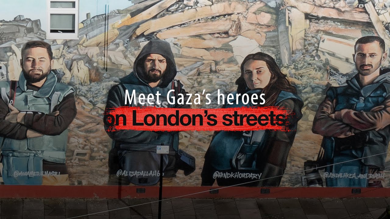 Meet the faces behind London's Gaza murals