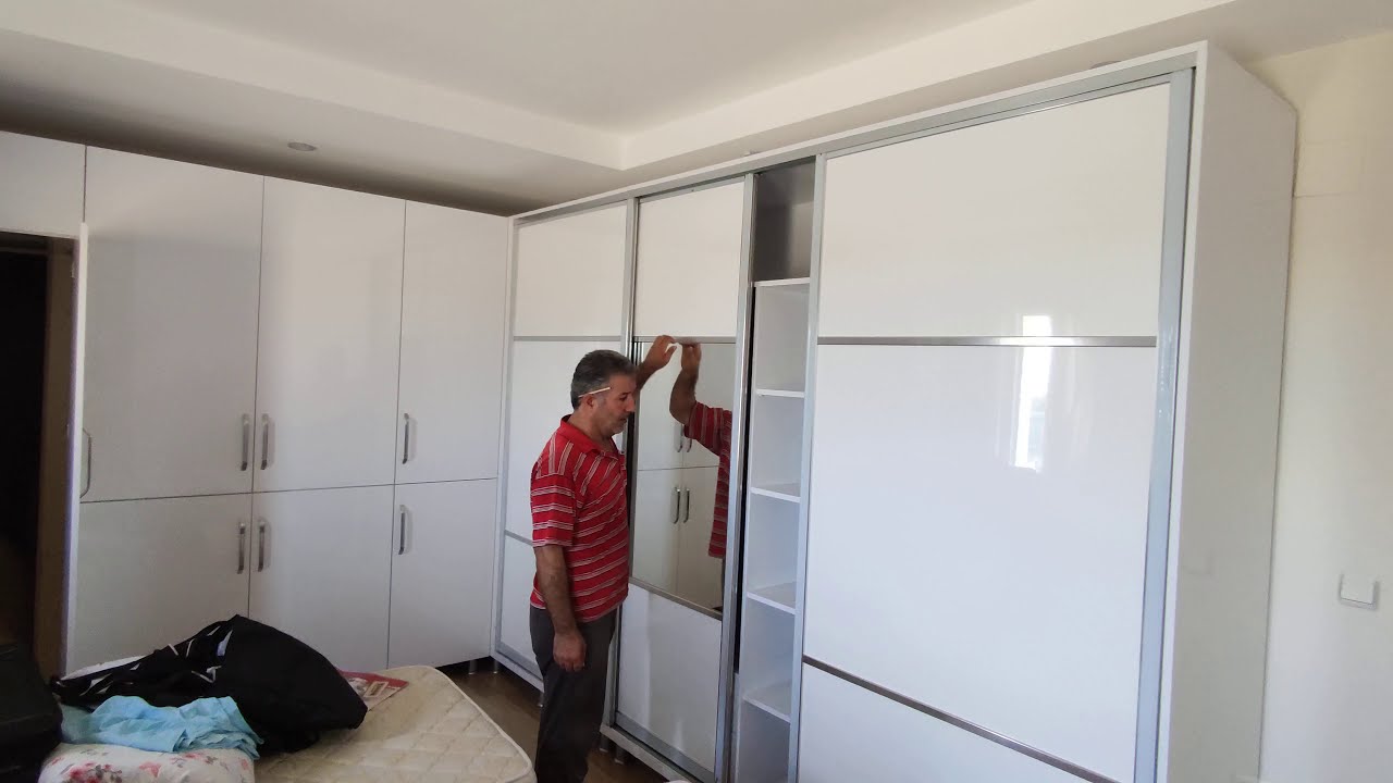 sliding wardrobe Sürgülü kapaklı yatak dolabı YouTube