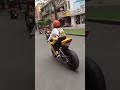 CHINESE GIRL RIDING DUCATI 959 PANIGALE SPORTS BIKE