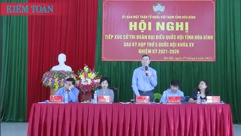 Tổng Kiểm toán nhà nước Ngô Văn Tuấn tiếp xúc cử tri huyện Đà Bắc, tỉnh Hòa Bình