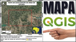 MAPA de Localização no QGIS (GUIA COMPLETO) screenshot 1