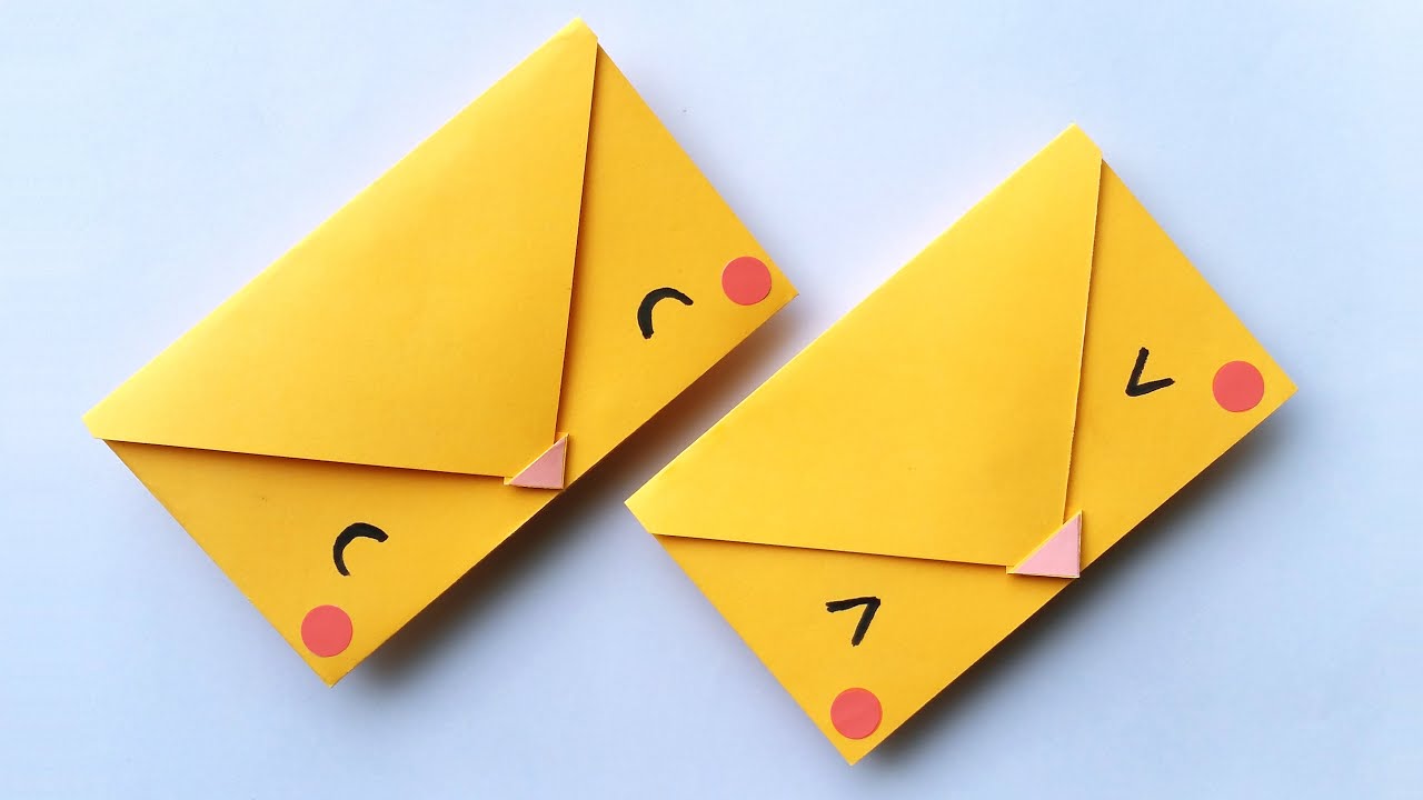 How To Make Paper Envelopes Easy Chick Origami Envelopes Cute & Easy Easter DIY YouTube