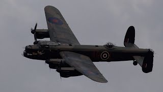 Lancaster bomber start up, take off &amp; landing (incredible sound) 🇬🇧
