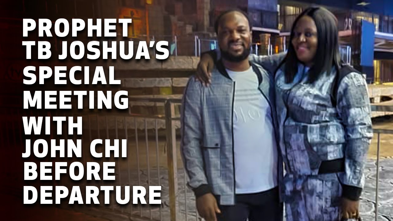 PROPHET TB JOSHUA'S SPECIAL MEETING WITH JOHN CHI BEFORE HIS DEPARTURE