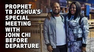 Prophet Tb Joshuas Special Meeting With John Chi Before His Departure