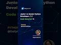 Junior vs Senior Python Developer – Code Smarter! 🧠🐍