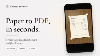 Camera Scanner: paper to a sharp PDF in seconds — Mobile document scanner screenshot 5