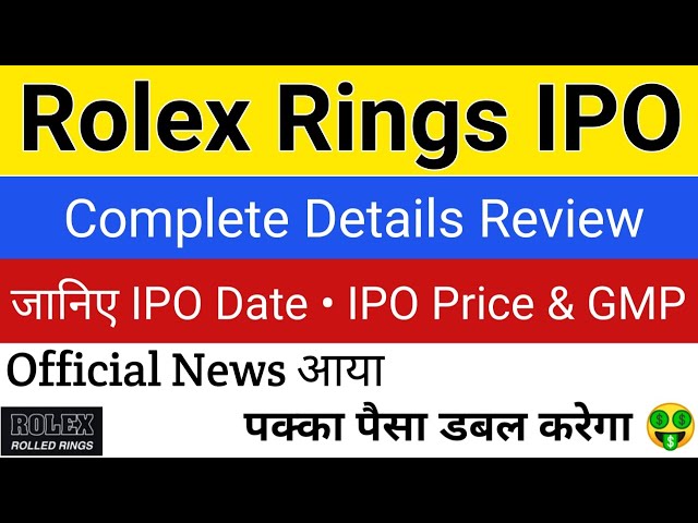 Rolex Rings IPO: What GMP is signaling ahead of listing of shares | Mint