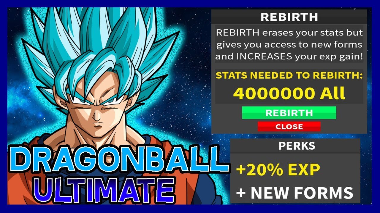 Roblox Dragon Ball Ultimate Rebirth Full Guide On Rebirth Youtube - dragon ball ultimate roblox codes 2020