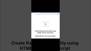 1/50 Interactive Star Ratings with Emojis Using HTML CSS & JavaScript 😍