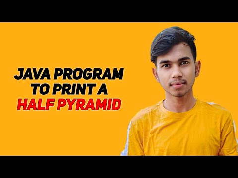 Java program for print a half Pyramid 🔥 |Code with Aakash