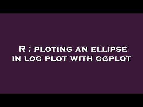 R : ploting an ellipse in log plot with ggplot