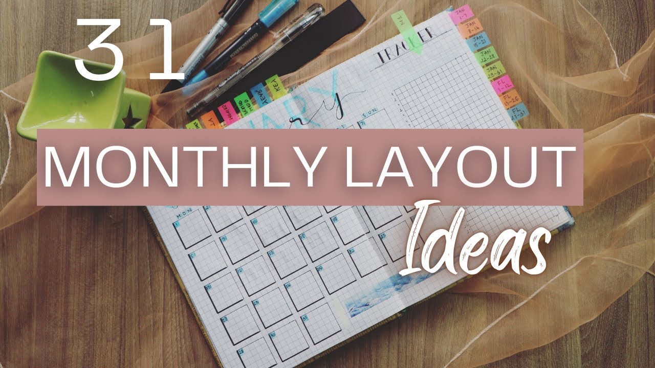 31 Creative Ways to Use Your Monthly Planner Layout | Inspiring Ideas ...