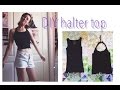 DIY halter top (NO SEW)