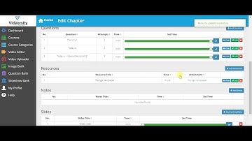 Adding resources to your videos