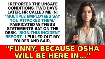 Ze beschuldigden mij van geweld op de werkplek nadat ik veiligheidsovertredingen had gemeld - toe...