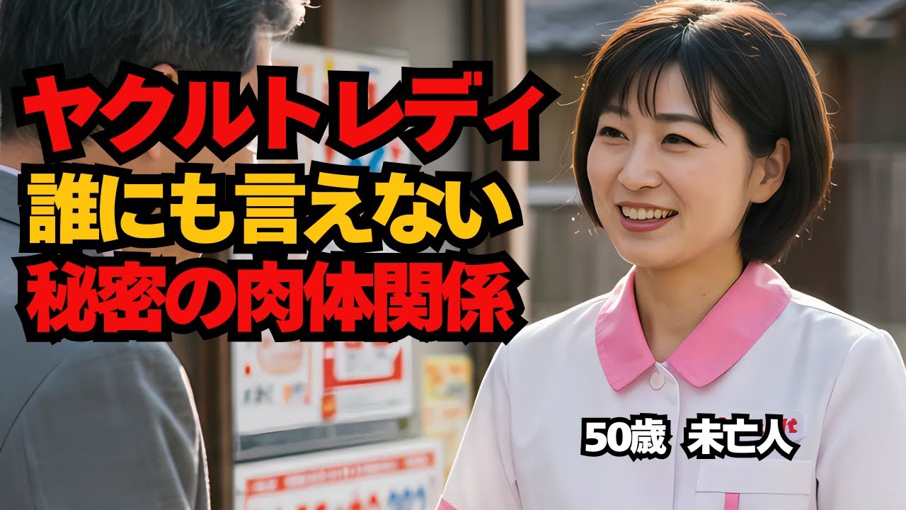 Outline Video 【シニア恋愛】ヤクルトレディと禁断の関係。制服姿と胸チラに妄想が膨らみ、肌と肌を重ね燃え上がる。50歳未亡人