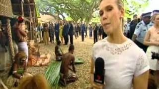 Prince William and Kate arrive in the Solomon Islands