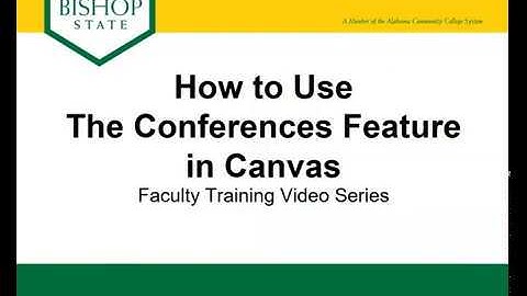 How to use the Conferences feature in Canvas