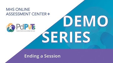PdPVTS™ Demo Series | Ending A Session