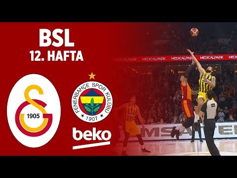 BSL 12. Hafta Özet | Galatasaray 84-74 Fenerbahçe Beko