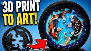 I Made a 3D Printed Koi Look REAL!?🐟
