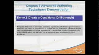 Cognos Report Studio Conditional Drill-Through