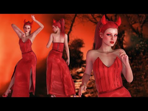 CC3 & iClone-Sexy Devil Costume