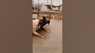 Concrete floor smoothing: unique method