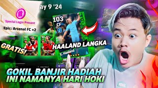 HARI TERHOKI GRATIS 2 EPIC ARSENAL!! GACHA INCAR POTW HAALAND 103 UPDATE TERBARU EFOOTBALL 2024