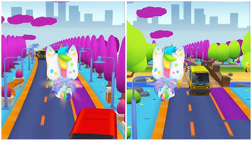 PLAY GAME UNICORN RUNNER 2 MAGICAL RUNNING ADVENTURE #32 | SHORT VIDEO FUNNY GAME | ANDROID/IOS