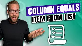 filter column by list items (exact match) in power query