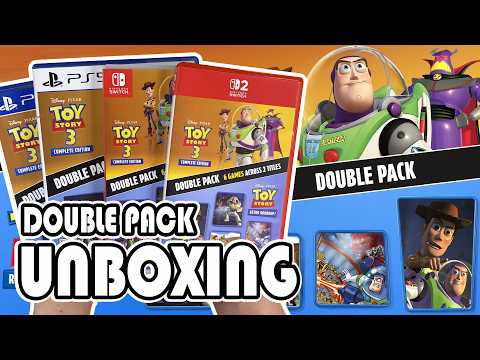 Toy Story: Retro Roundup! +Toy Story 3 Complete Ed. Double Pack! (PS4/PS5/Switch/Switch 2)Unboxing