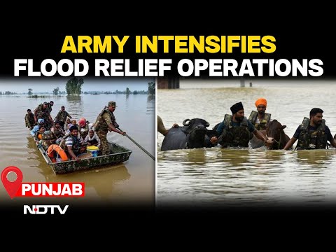 Punjab Floods LIVE Indian Army Intensifies Flood Relief Operations Across Punjab Flood LIVE