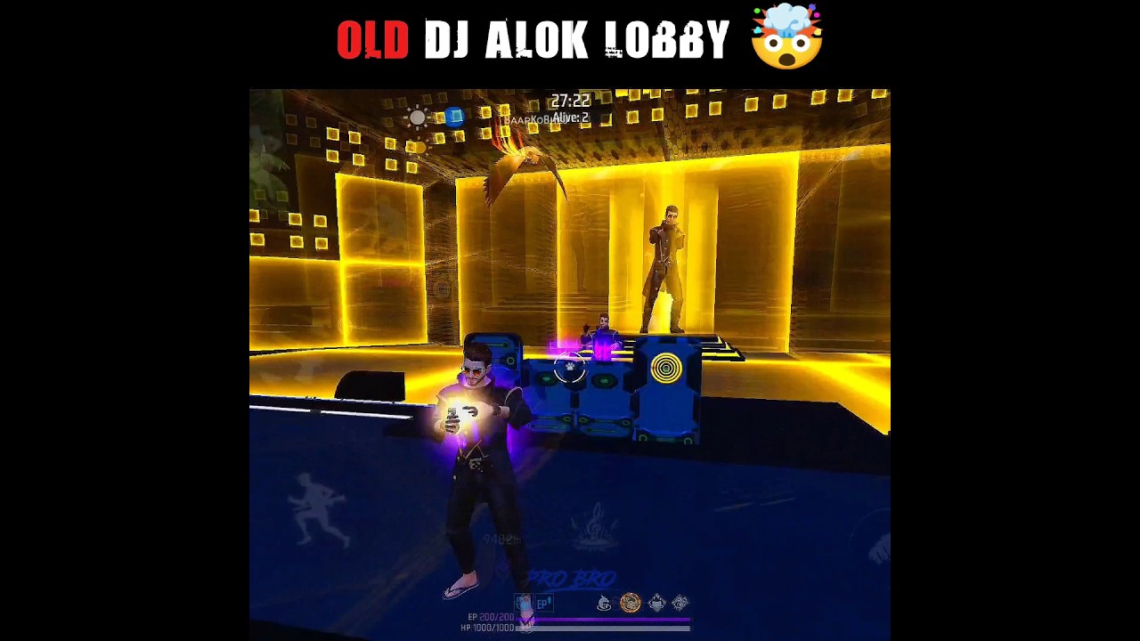 🔥Dj Alok Lobby 🤯  Old DJ Alok Lobby in Free Fire 😍 