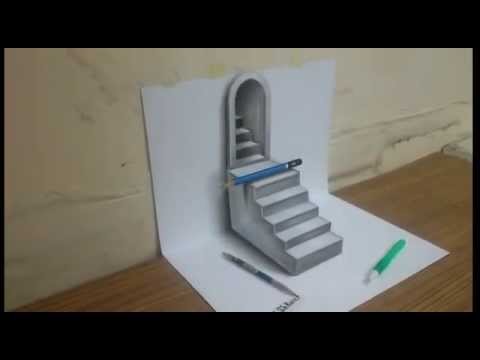 Hướng Dẫn Vẽ Tranh 3D Bằng Bút Chì Đẹp Đơn Giản 3D Super Beautiful Drawing  - Youtube